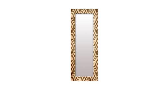 Erle Wall Mirror (Gold, Tall Configuration, Rectangle Mirror Shape) by Urban Ladder - Front View Design 1 - 385602