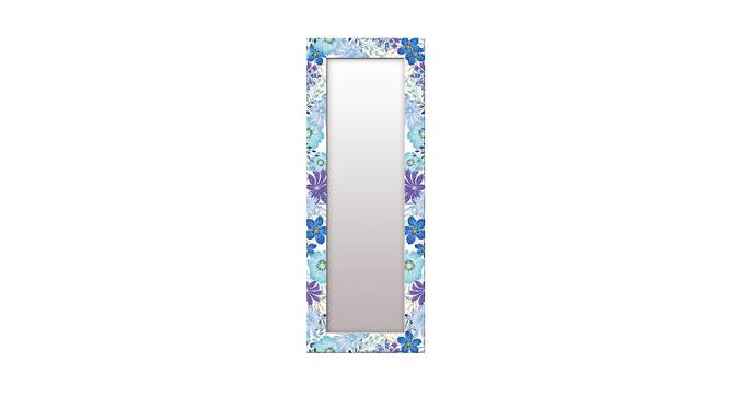 Kimba Wall Mirror (Blue, Tall Configuration, Rectangle Mirror Shape) by Urban Ladder - Front View Design 1 - 385773