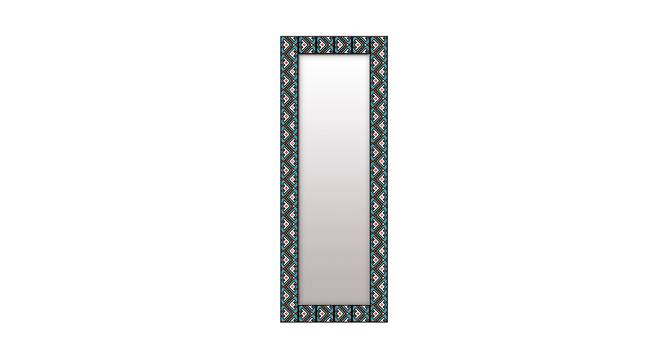 Loreene Wall Mirror (Blue, Tall Configuration, Rectangle Mirror Shape) by Urban Ladder - Front View Design 1 - 385860