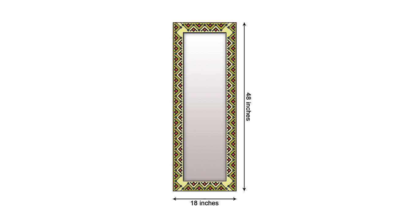 Green Mdf Wall Mirror Urban Ladder