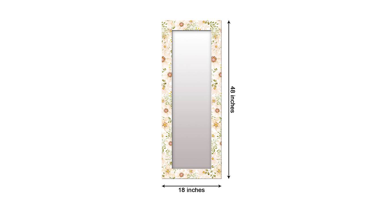 Shaunice wall mirror white 6