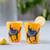 Mendell shot glass set of 2 lp