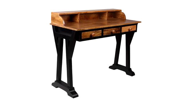 Channing Study Table (Satin Finish, Paintco Teak & Black) by Urban Ladder - Cross View Design 1 - 386446