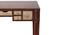 Dravidian Hand Carved Study Table with Chair (Satin Finish, Paintco Teak & Vintage White) by Urban Ladder - Rear View Design 1 - 386466