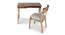 Remy Study Table with Chair (Satin Finish, Paintco Teak & Light Walnut) by Urban Ladder - Cross View Design 1 - 386535