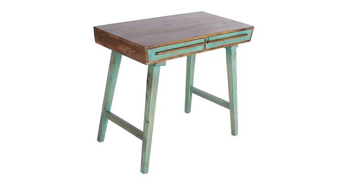 Philibert Study Table (Satin Finish, Paintco Teak & Vintage Green) by Urban Ladder - Cross View Design 1 - 386538