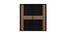 Rondino Wardrobe (Foil Lam Finish, Mud Oak & Black Oak) by Urban Ladder - Front View Design 1 - 387772