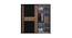 Rondino Wardrobe (Foil Lam Finish, Mud Oak & Black Oak) by Urban Ladder - Rear View Design 1 - 387817