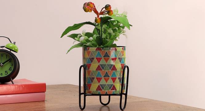 Violet Planter (Ceramic Paint) by Urban Ladder - Front View Design 1 - 387964