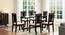 Bourdaine Glass Top 6 Seater Dining Table (Mahogany Finish) by Urban Ladder - Full View Design 1 - 388021
