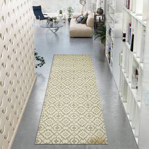 Dhurries Design Aroha Dhurrie (Camel, 120 x 365 cm  (47" x 143") Carpet Size)