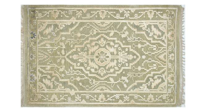 Evis Dhurrie (Natural, 90 x 150 cm  (35" x 59") Carpet Size) by Urban Ladder - Front View Design 1 - 388147