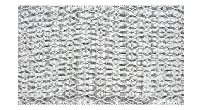 Window Dhurrie (149 x 80 cm (59" x 31") Carpet Size, Ivory Black) by Urban Ladder - Front View Design 1 - 388233