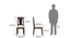 Bourdaine - Martha 4 Seater Dining Set (Mahogany Finish, Burnt Orange) by Urban Ladder - Dimension Design 2 - 