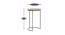 Fosette End Table (Natural, Semi Gloss Finish) by Urban Ladder - Design 1 Dimension - 388578