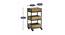 Ryden Wood Bar Trolley (Natural Finish, Natural) by Urban Ladder - Design 1 Dimension - 388593