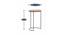 Fosette End Table (Natural, Semi Gloss Finish) by Urban Ladder - Design 1 Dimension - 388599