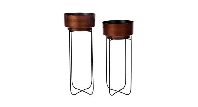 Bryar Planter Set of 2 (Antique Copper & Matt Black) by Urban Ladder - Front View Design 1 - 388613