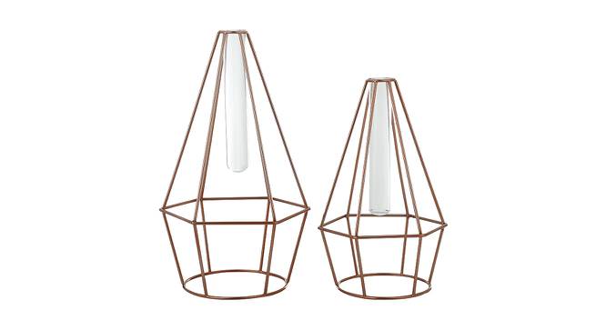 Candella Planters Set of 2 (Rose Gold) by Urban Ladder - Cross View Design 1 - 388745