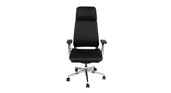 Rocco Study Chair (Black) by Urban Ladder - Front View Design 1 - 388918