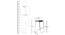 Augustus Bar Stool (Black, Leatherette Finish) by Urban Ladder - Design 1 Dimension - 388962