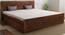 Flamingo Bed With Storage (Teak Finish, Queen Bed Size) by Urban Ladder - Design 1 Full View - 388978