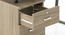 Eddings Glass Top Study Table (Without Keyboard Tray Configuration, Honey Walnut Finish) by Urban Ladder - Image 1 Design 1 - 
