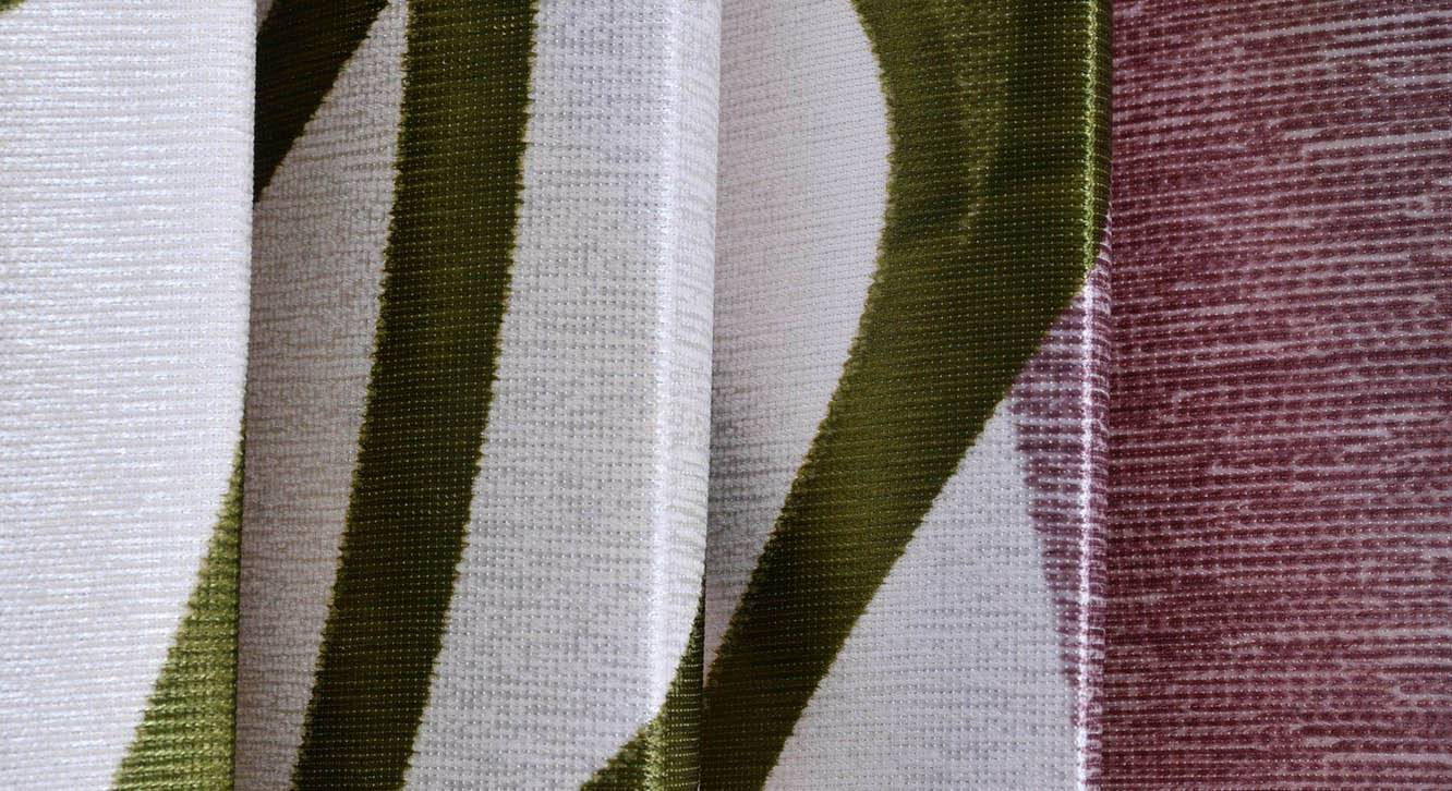 Green Polyester Window Curtain Urban Ladder