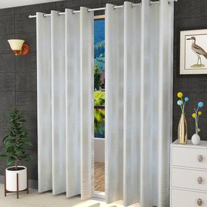 White Curtains Design White Poly Cotton Door Curtain