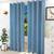 Arlow door curtains set of 2 blue lp