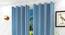 Arlow Window Curtains Set of 2 (Blue, 152 x 112 cm  (66" x 44") Curtain Size) by Urban Ladder - Front View Design 1 - 389044