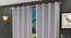 Aurora Window Curtains Set of 2 (Black, 152 x 112 cm  (66" x 44") Curtain Size) by Urban Ladder - Front View Design 1 - 389045
