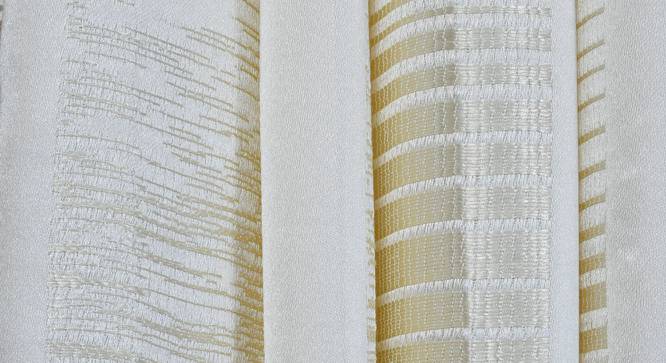 Avah Door Curtains Set of 2 (White, 112 x 274 cm  (44" x 108") Curtain Size) by Urban Ladder - Cross View Design 1 - 389056