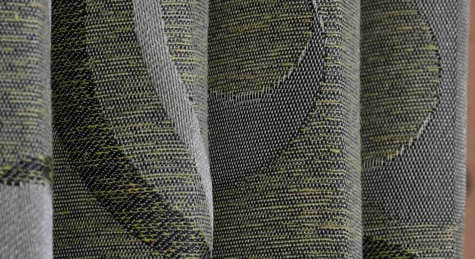 Blodwen Door Curtains Set of 2 (Black, 112 x 213 cm  (44" x 84") Curtain Size) by Urban Ladder - Cross View Design 1 - 389061
