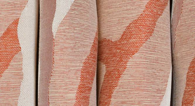 Ashtin Window Curtains Set of 2 (Rust, 152 x 112 cm  (66" x 44") Curtain Size) by Urban Ladder - Cross View Design 1 - 389066