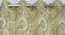Alona Window Curtains Set of 2 (Gold, 152 x 112 cm  (66" x 44") Curtain Size) by Urban Ladder - Design 1 Side View - 389082