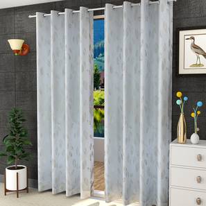 White Curtains Design White Poly Cotton Window Curtain
