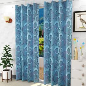 Blue Poly Cotton Door Curtain-image-24