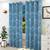 Chany door curtains set of 2 blue lp