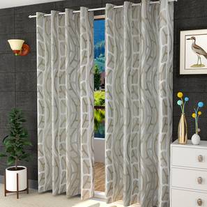Kids Curtain Design Beige Poly Cotton Window Curtain