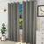 Burch door curtains set of 2 black lp