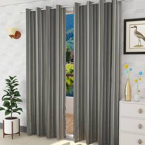 Black Poly Cotton Window Curtain-image-45