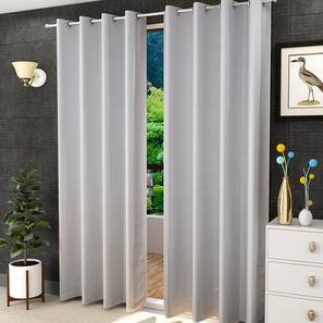 White Curtains Design White Poly Cotton Door Curtain