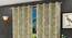 Blodwyn Door Curtains Set of 2 (Gold, 112 x 213 cm  (44" x 84") Curtain Size) by Urban Ladder - Front View Design 1 - 389144