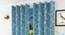 Calli Window Curtains Set of 2 (Blue, 152 x 112 cm  (66" x 44") Curtain Size) by Urban Ladder - Front View Design 1 - 389149