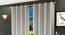 Boston Door Curtains Set of 2 (White, 112 x 213 cm  (44" x 84") Curtain Size) by Urban Ladder - Front View Design 1 - 389162