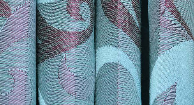 Calli Window Curtains Set of 2 (Blue, 152 x 112 cm  (66" x 44") Curtain Size) by Urban Ladder - Cross View Design 1 - 389185