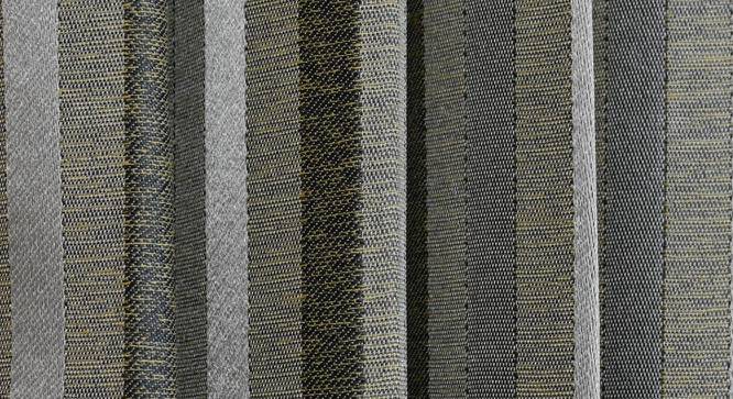 Burch Door Curtains Set of 2 (Black, 112 x 274 cm  (44" x 108") Curtain Size) by Urban Ladder - Cross View Design 1 - 389190