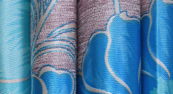 Carmello Window Curtains Set of 2 (Blue, 152 x 112 cm  (66" x 44") Curtain Size) by Urban Ladder - Cross View Design 1 - 389203