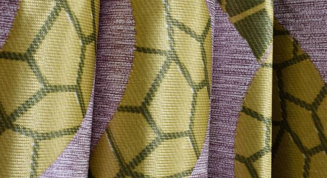 Carlotta Window Curtains Set of 2 (Green, 152 x 112 cm  (66" x 44") Curtain Size) by Urban Ladder - Cross View Design 1 - 389206